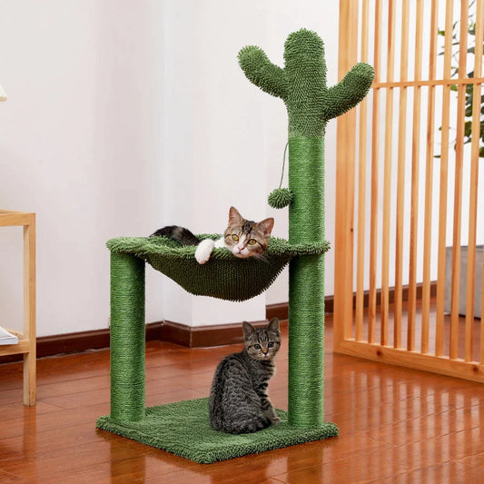 Griffoir cactus avec hamac pour chat