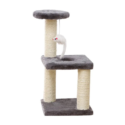 Petit arbre à chat pour chaton avec sisal et souris