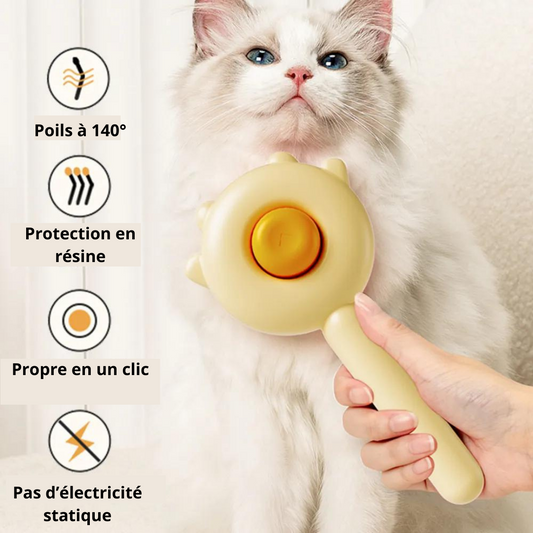 Easy to clean professional cat hair brush 