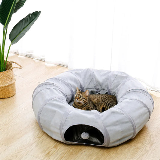 360° Donut Tunnel with cat opening