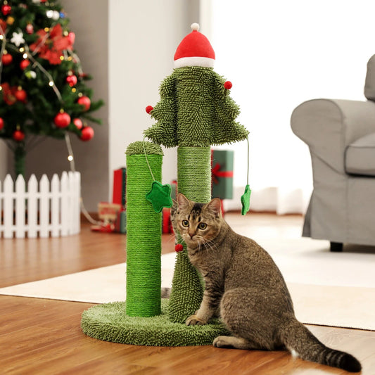 Christmas tree scratching post for cats