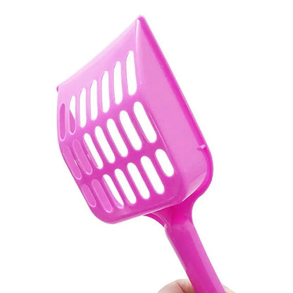 Colorful cat litter scoops